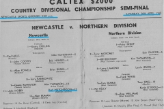 Newcastle vs Northern Division 20th April 1968.