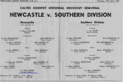 Newcastle vs Southern Division 1969.