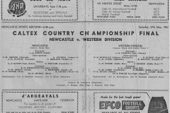 Newcastle vs Western Division 27th May 1961.