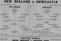 Newcastle vs NZ ,27th May 1967.
