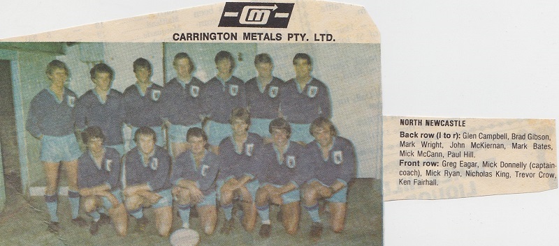 North Newcastle First Grade 1981.