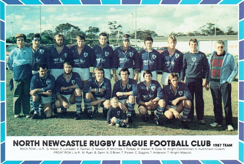 North Newcastle 1st Grade Team 1987.Thanks to the Hutchinson Family.