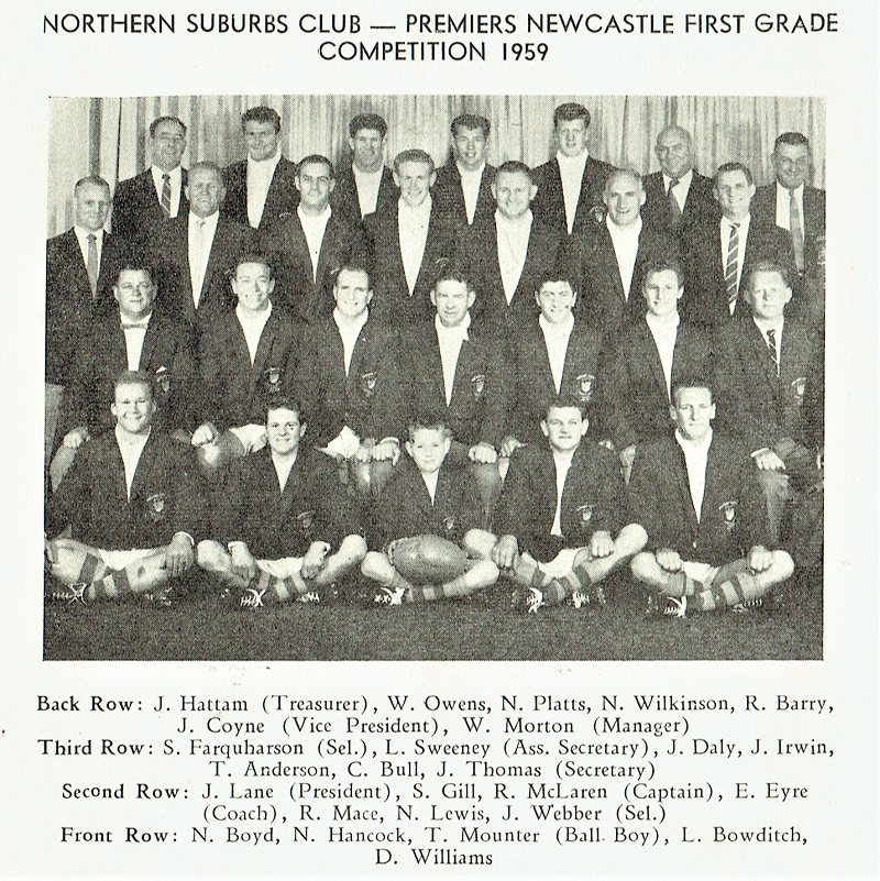 Northern Suburbs Major Premiers 1959.
