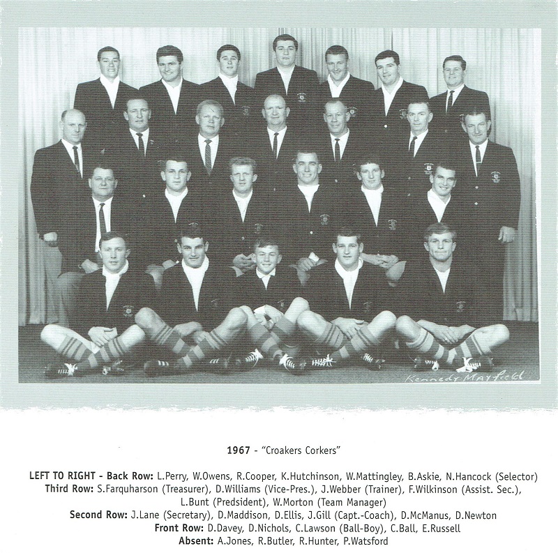 Northern Suburbs First Grade Premiers 1967.Thanks to Reg Toby