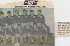 North Newcastle First Grade 1981.