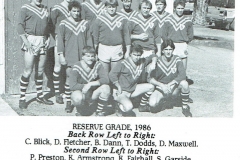 North Newcastle Reserve Grade 1986.