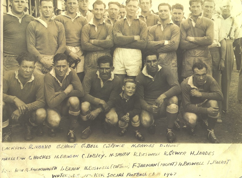 Waterside Workers Social Football Club 1947.