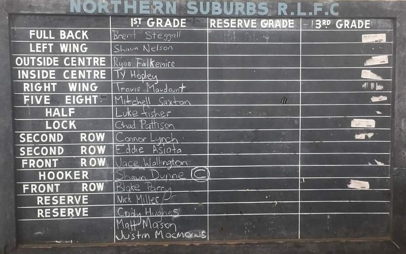 Northern Suburbs RLFC Selection Board.
