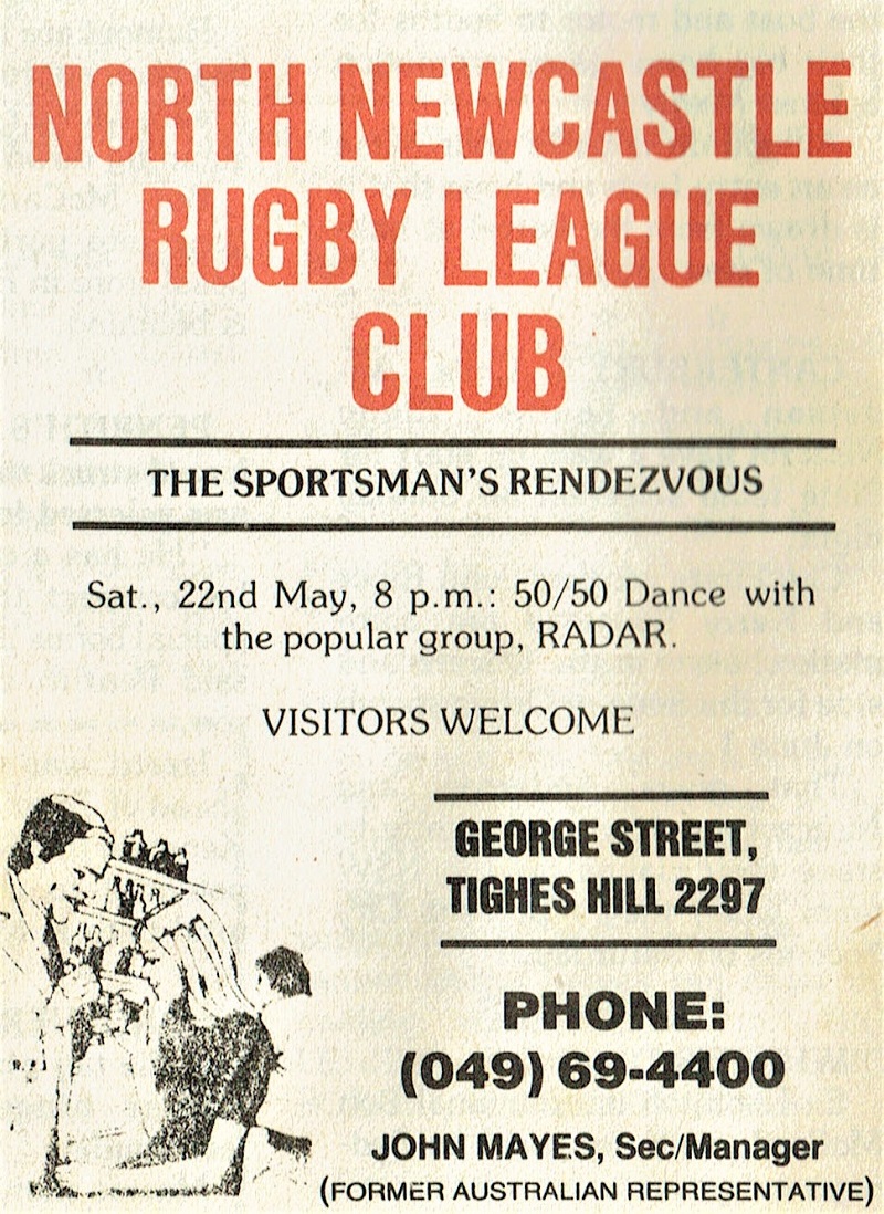 North Leagues Club 1982.