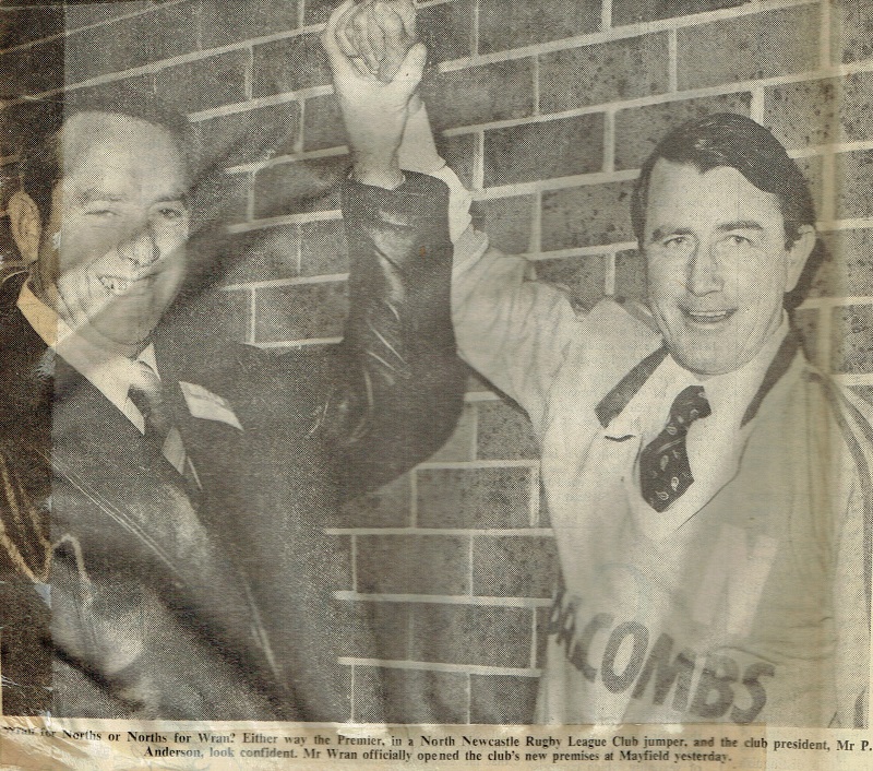 Peter Anderson and Neville Wran 22nd July 1978.