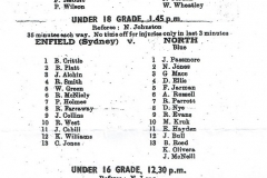 North Under 20's, 18's and under 16's 1959.