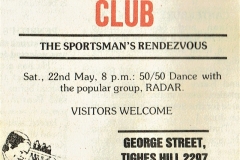 North Leagues Club 1982.