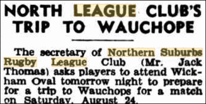North's prepare for trip to Wauchope 1948.