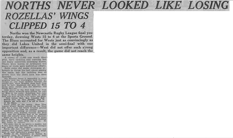 Norths never looked like losing 1947.
