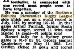 Herb Narvo part of North's record in 1940.