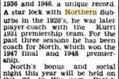 Coach Max Bailey retires 1949.
