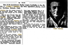 Chip Charlton appointed Capt/Coach 1945.