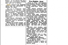 North's may lose Crane and Redding 1948.