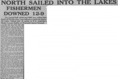 Norths sailed into the Lakes fisherman 1947.
