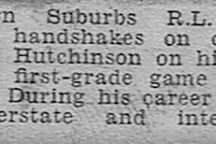 Jack Hutchinson's 100th game 13th August 1950.