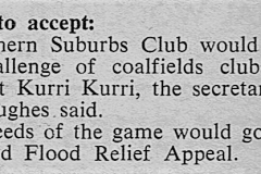 Norths vs Kurri - Maitland Floods Appeal 1950.