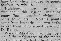 Northern Suburbs defeat Waratah Mayfield 1950.