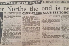 For Norths the end is near 1986.