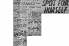 Mark Humphries pressed to find himself a spot 1983