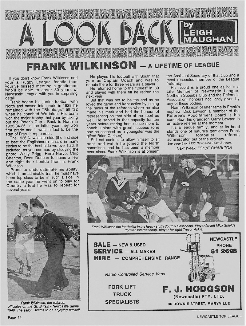 Frank Wilkinson 1976.