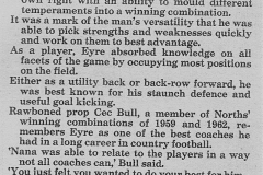In Days of Olde. Article on Ernie Eyre 1990.