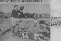 Arthur Collinson vs Waratah Mayfield 1949.