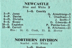 Newcastle Vs North Division Under 18's - sat 14th april 1973 - No 1 sports