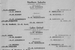 Norths vs Lakes Under 18's 1957.