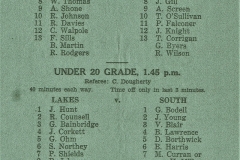 Western Suburbs vs North Presidents Cup 1957