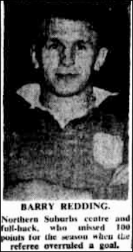 Barry Redding Newcastle Herald Monday 17th Augsut 1953