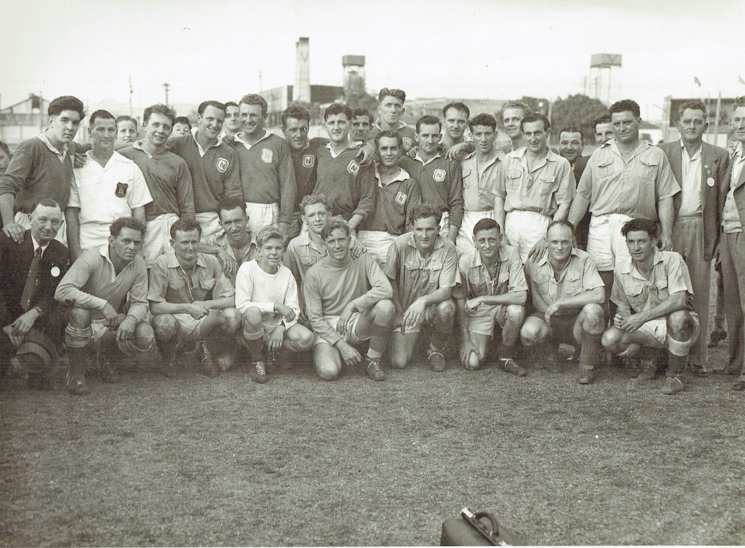 Charity soccer match 20th september 1953.