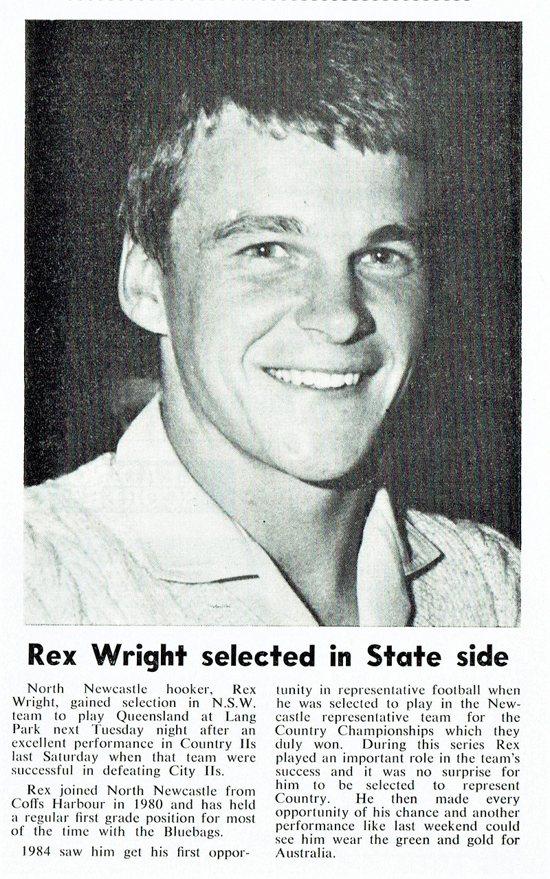 Rex Wright 1984.