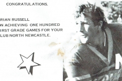 Brian Russell 100 Games 1977.