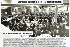 North Suburbs First Reunion Dinner 1973.