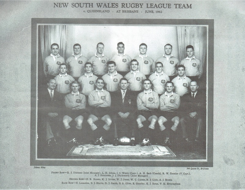 Bill Owen NSW Representative 1962.
