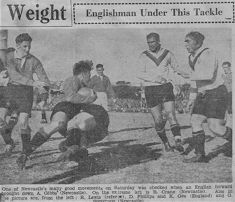 Bob Crane representing Newcastle 1946.