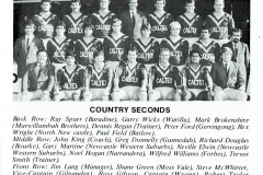 Rex Wright Country Seconds 1984.