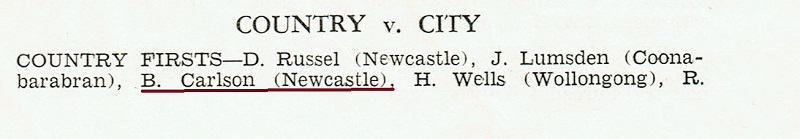 Country Firsts 16th May 1953.