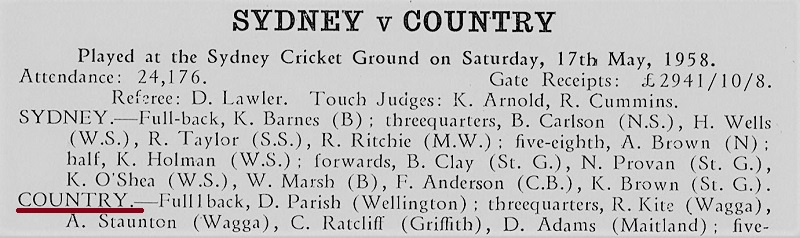 Bill Owen Country Firsts 1958 (1)