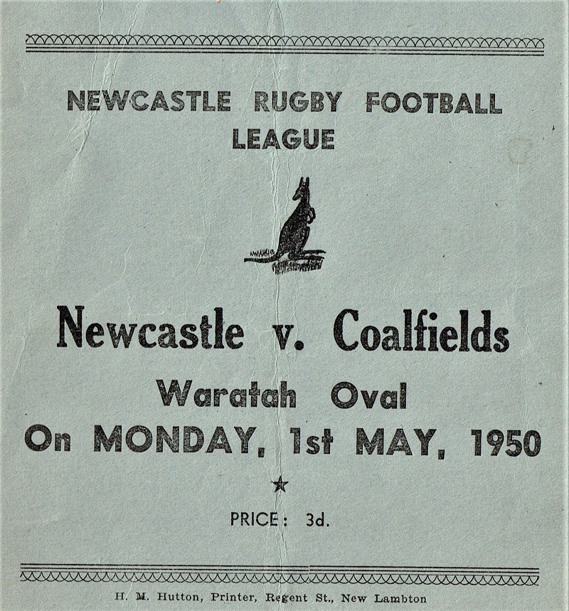 Newcastle vs Coalfields 1st May 1950.