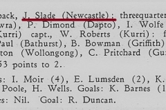 John Slade Country Firsts 18th May 1957.
