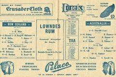 Australia vs New Zealand 9th June 1952.