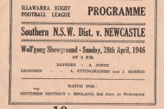 Southern Districts vs Newcastle 1946.