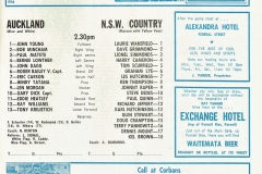 Karl Hutchinson NSW Country Vs Auckland 1970.