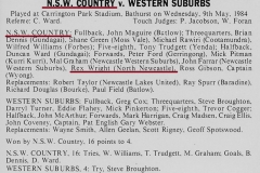 Rex Wright NSW Country vs Western Suburbs 1984.